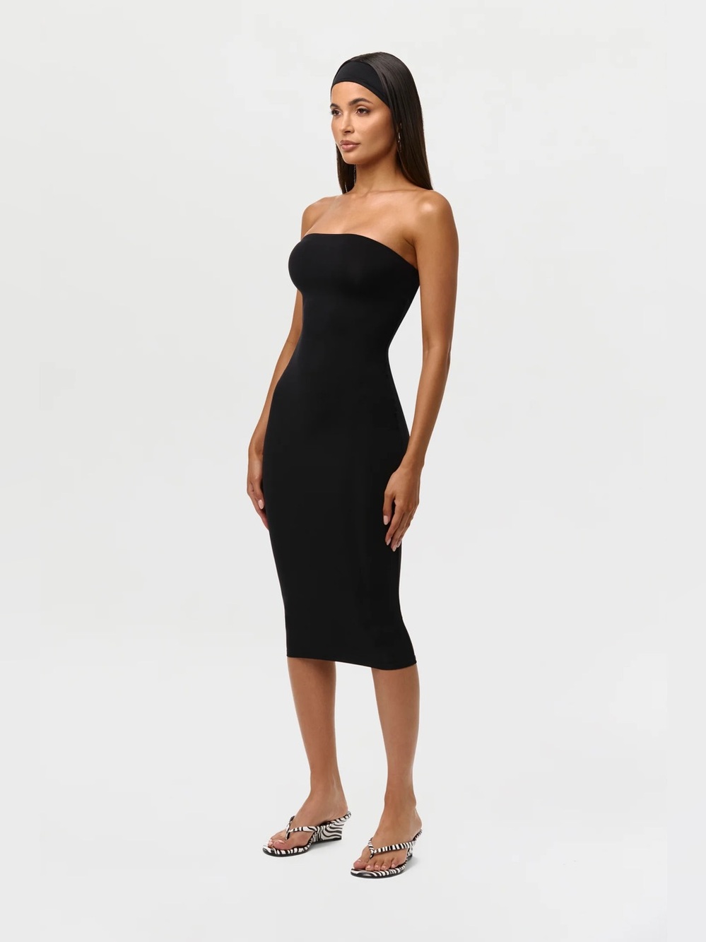 NAKED WARDROBE Tube Midi Dress